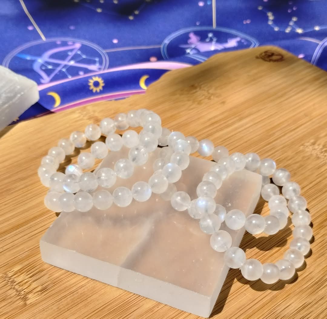 White Moonstone 🌙 Bracelets
