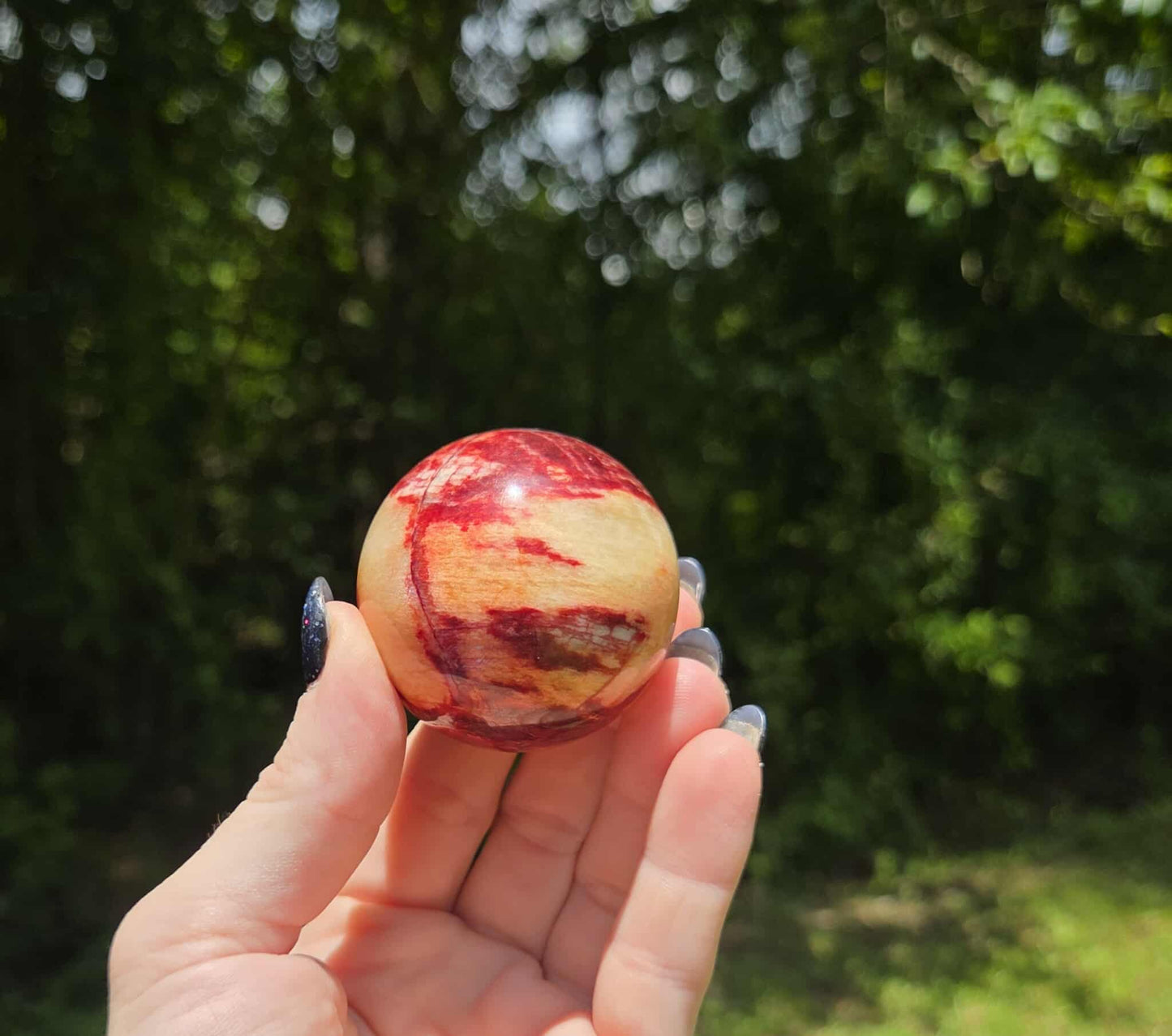 Red Moonstone 🌙 Sphere