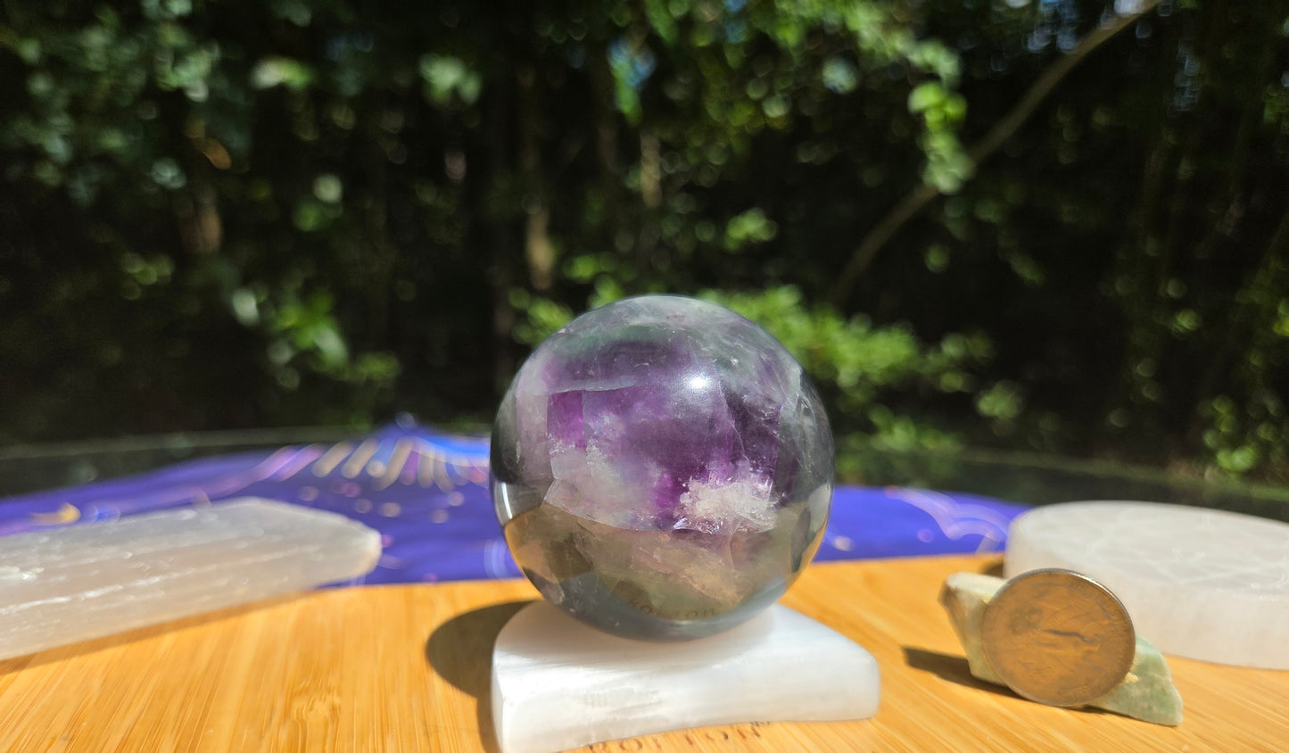 Feather Flourite Sphere