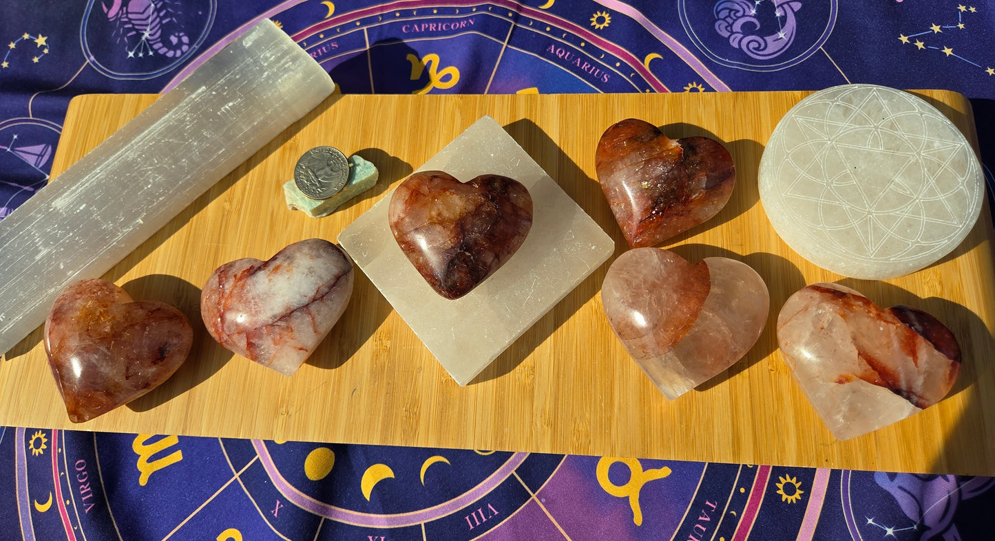 Fire 🔥 Quartz Hearts