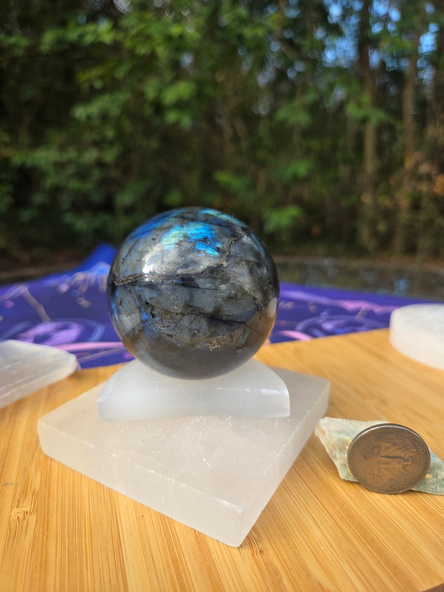Flashy Labradorite Sphere!!!