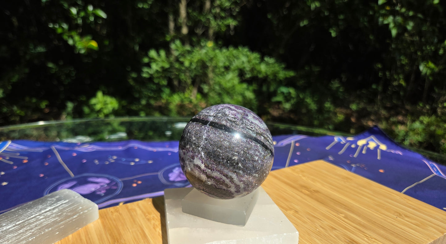 Purple Zebra Jasper Sphere