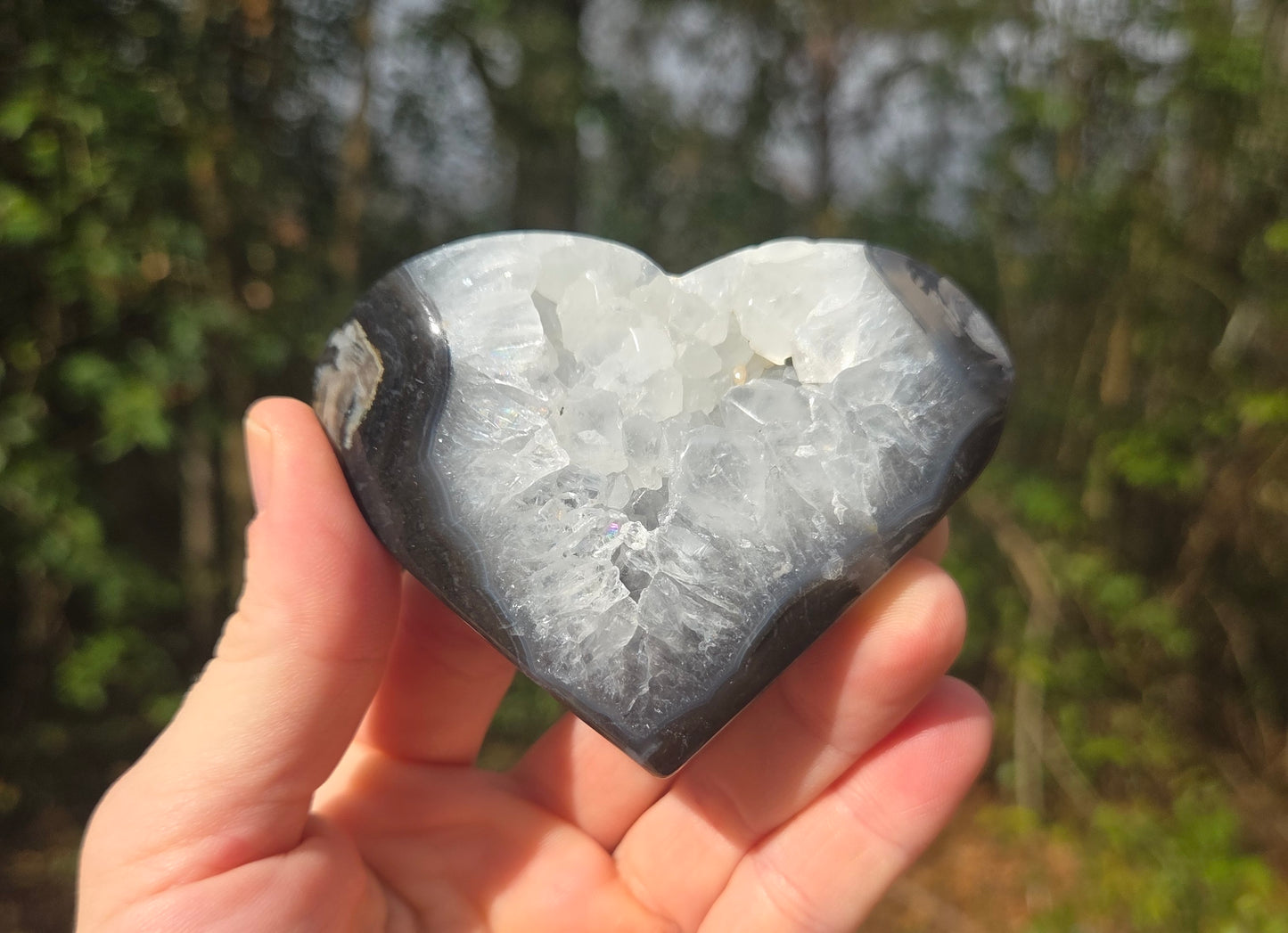 Volcano 🌋 Agate Hearts