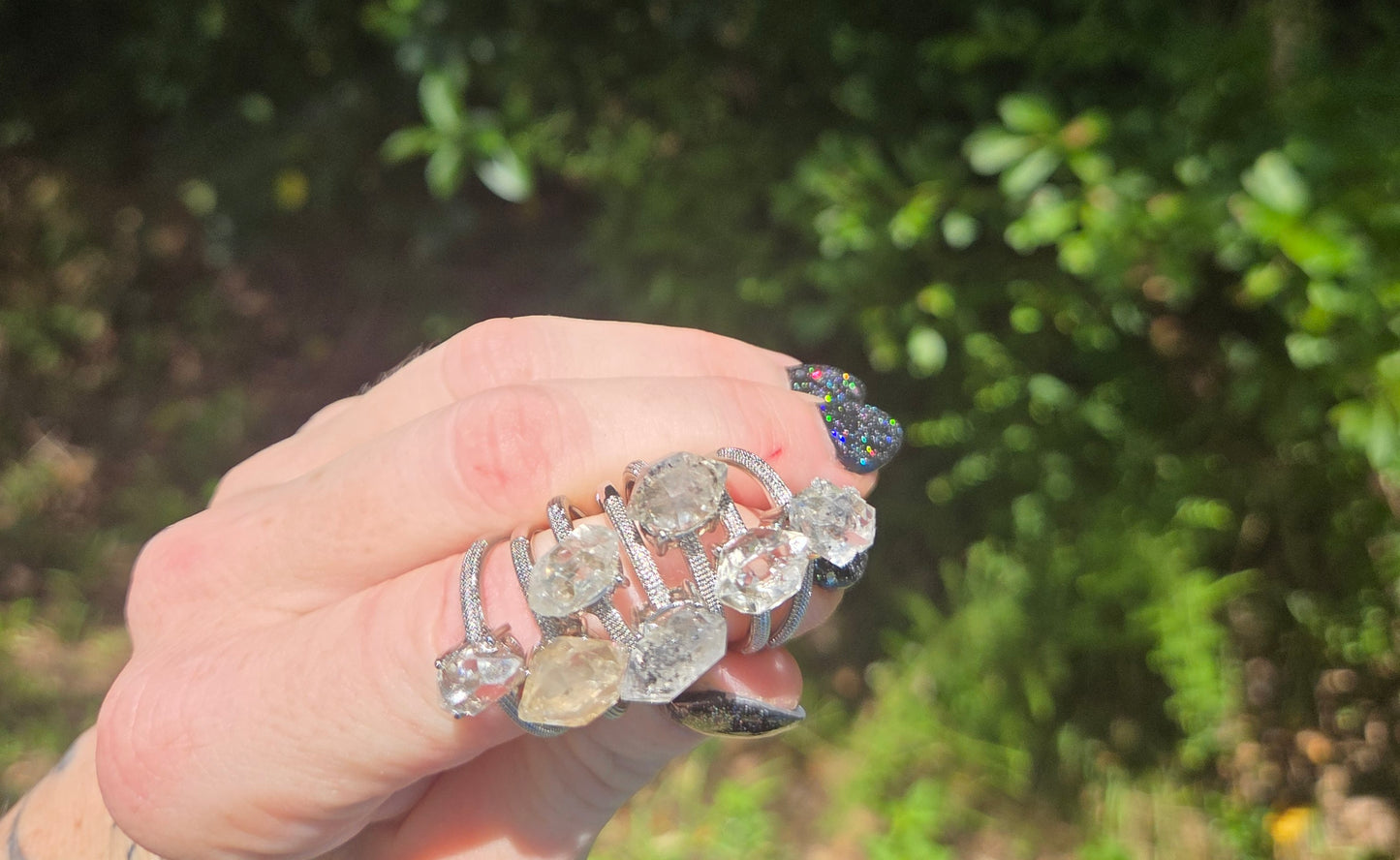 Herkimer Diamond Rings 💍