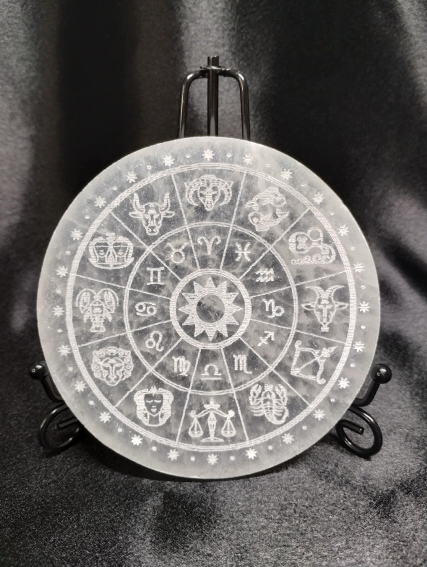 Zodiac Selenite Charging Plate