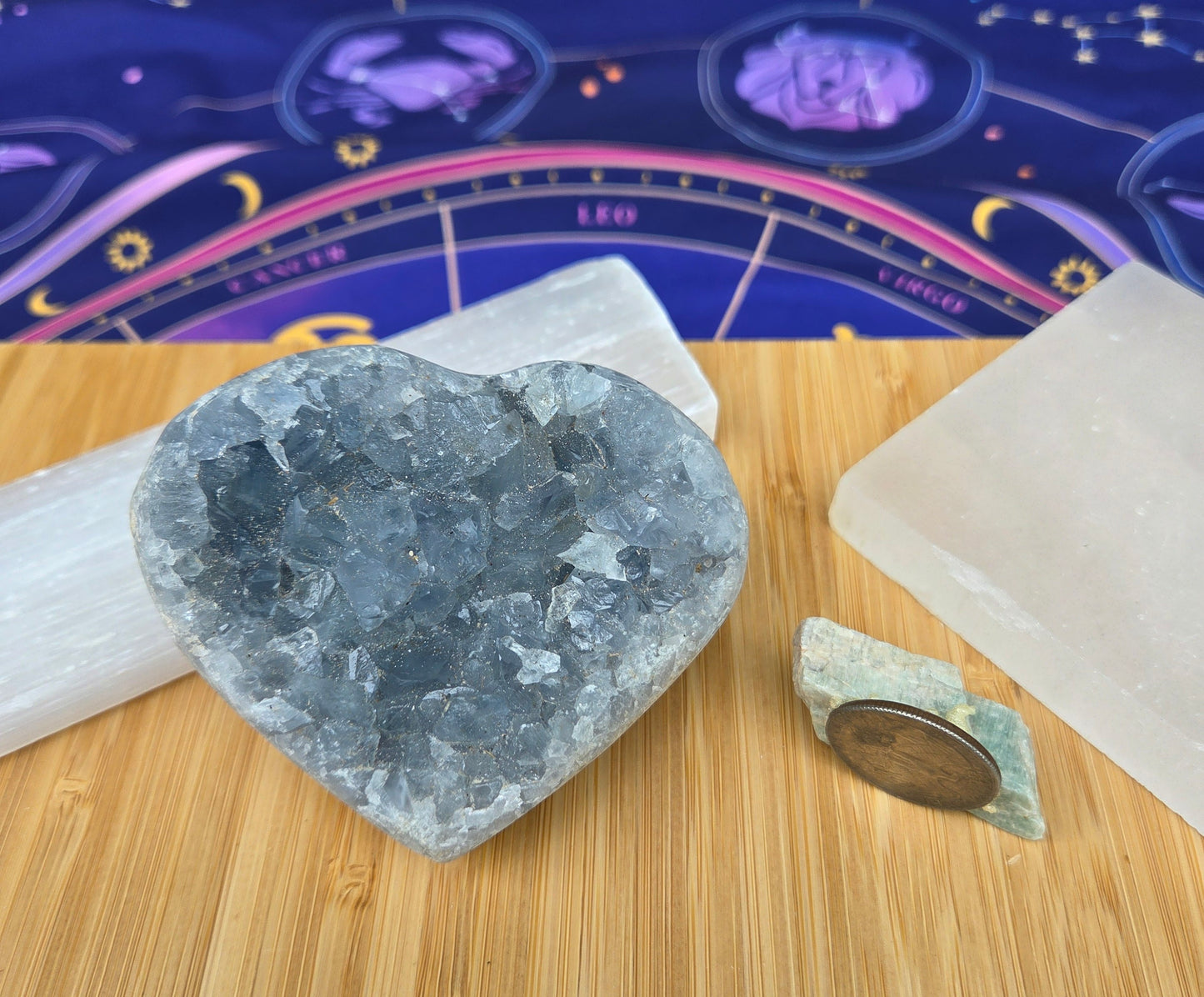 Celestite Heart