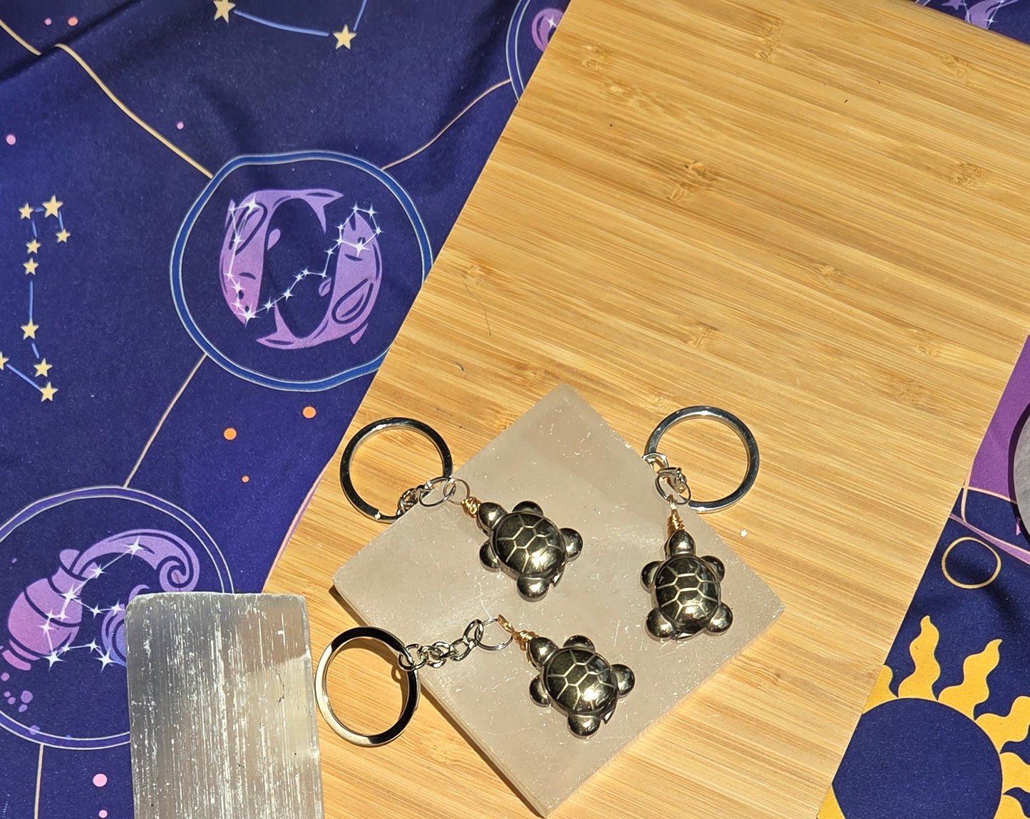 Pyrite Turtle 🐢 Keychains