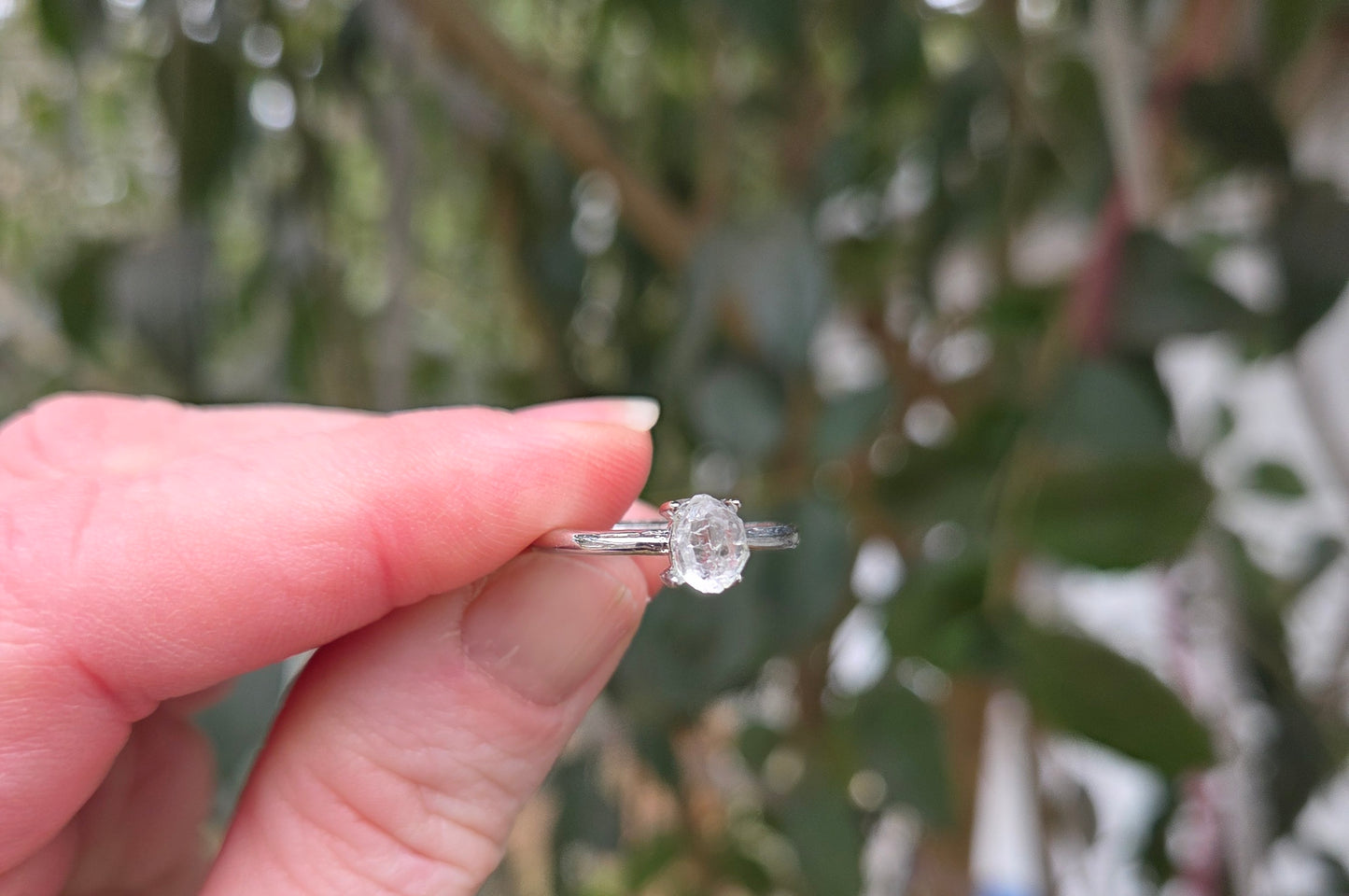 Herkimer Diamond Ring 💍 (smaller stone)