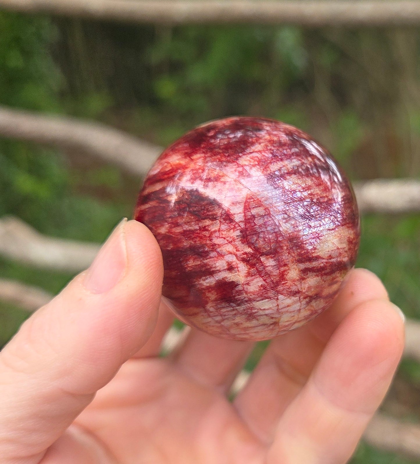 Red Moonstone 🌙 Sphere