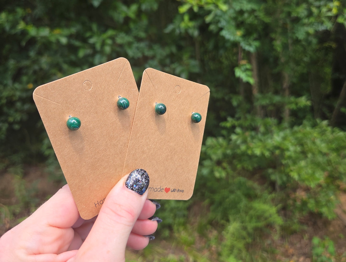Malachite Earrings