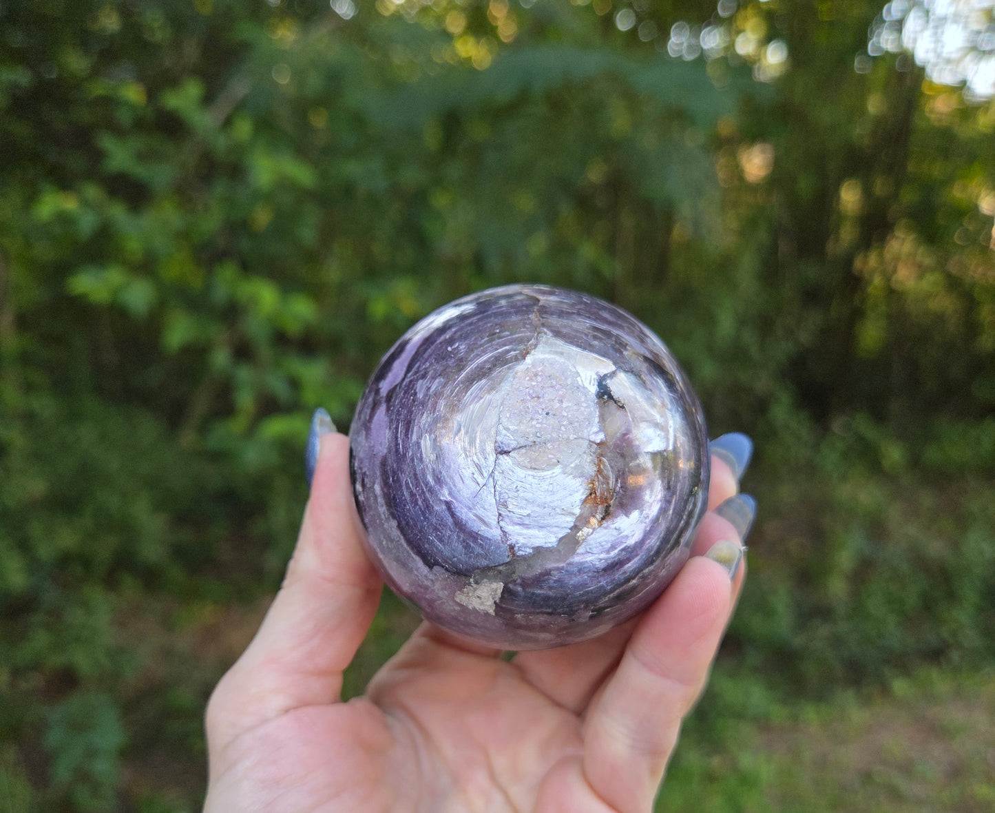 Gem Lepidolite Sphere💫