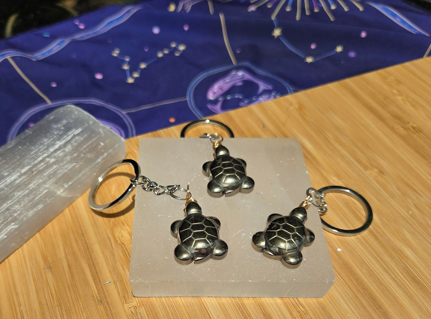 Pyrite Turtle 🐢 Keychains