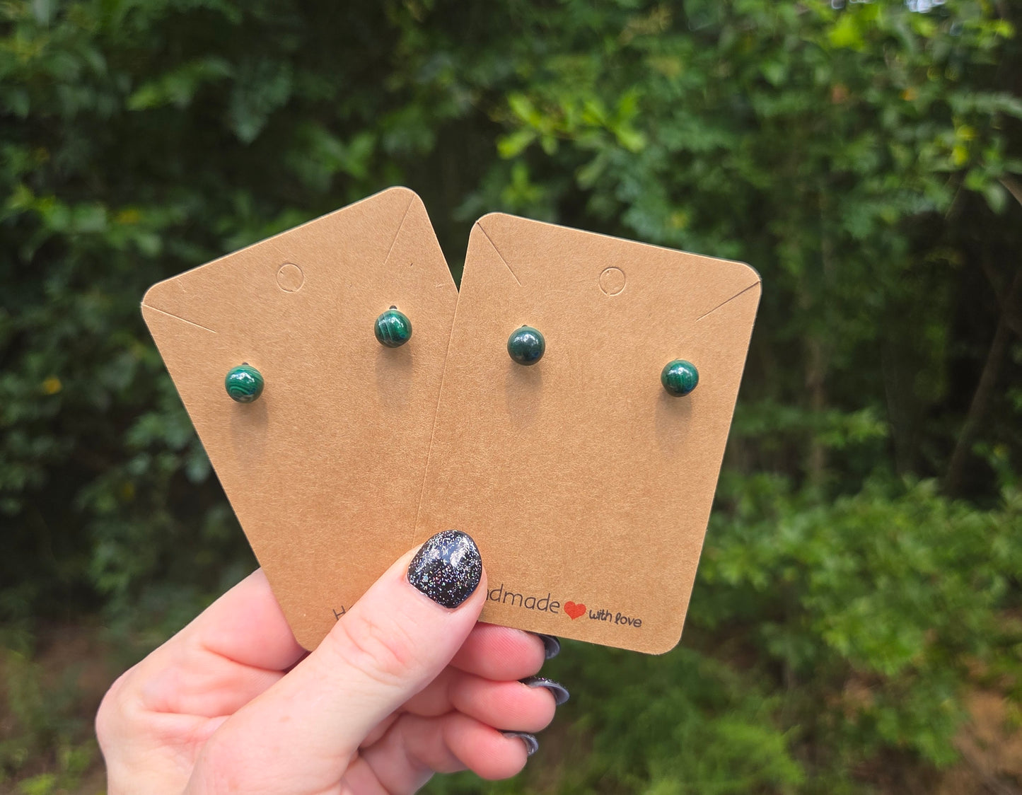 Malachite Earrings