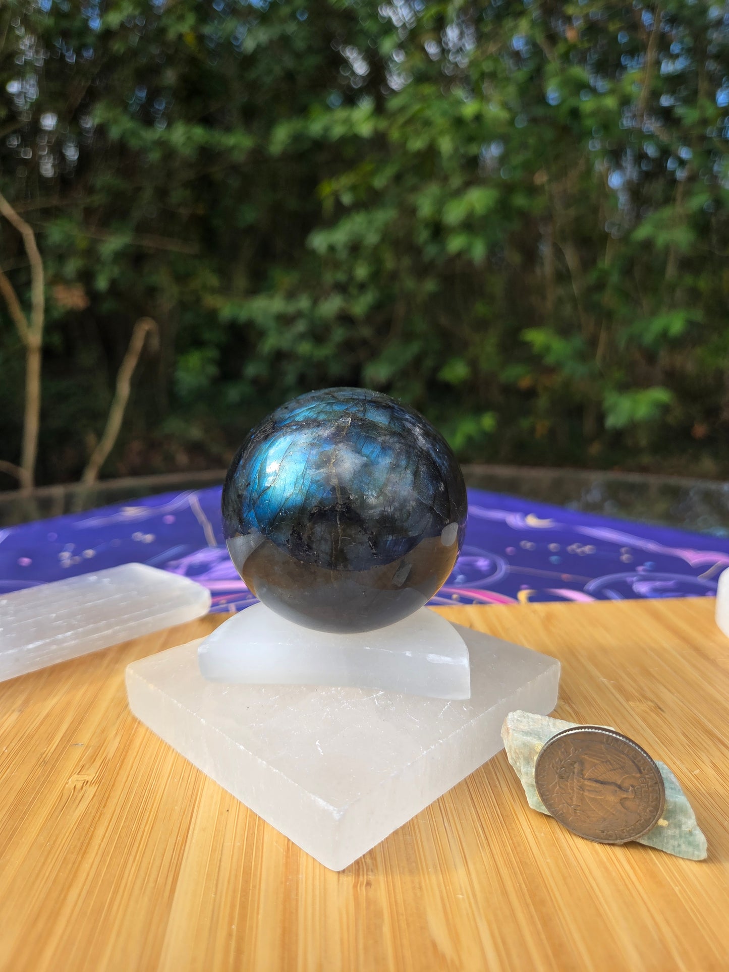 Flashy Labradorite Sphere!!!