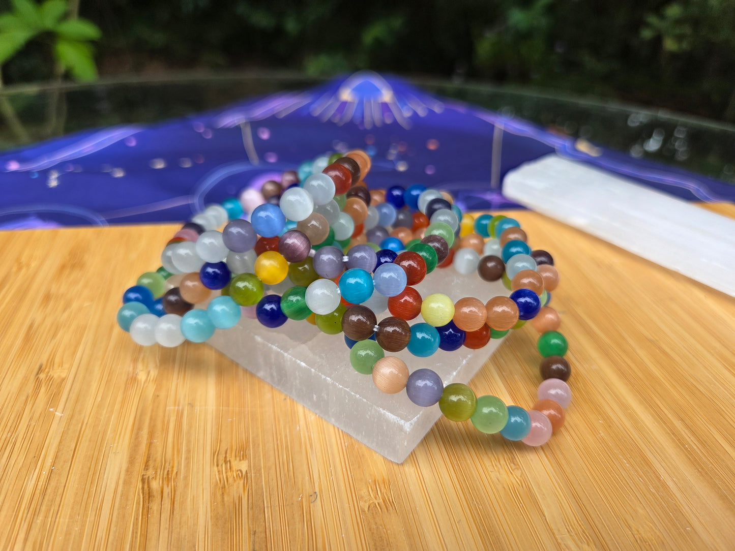 Rainbow 🌈 Selenite Bracelets