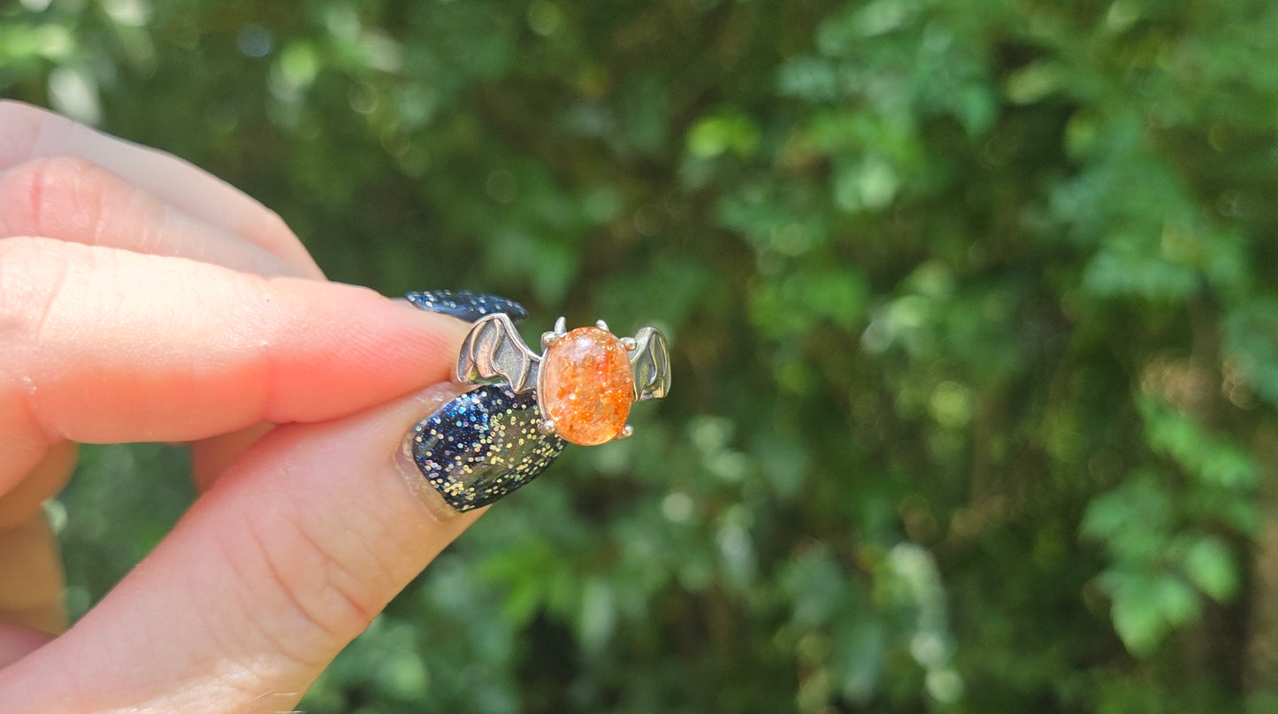Sunstone ☀️ Bat Ring