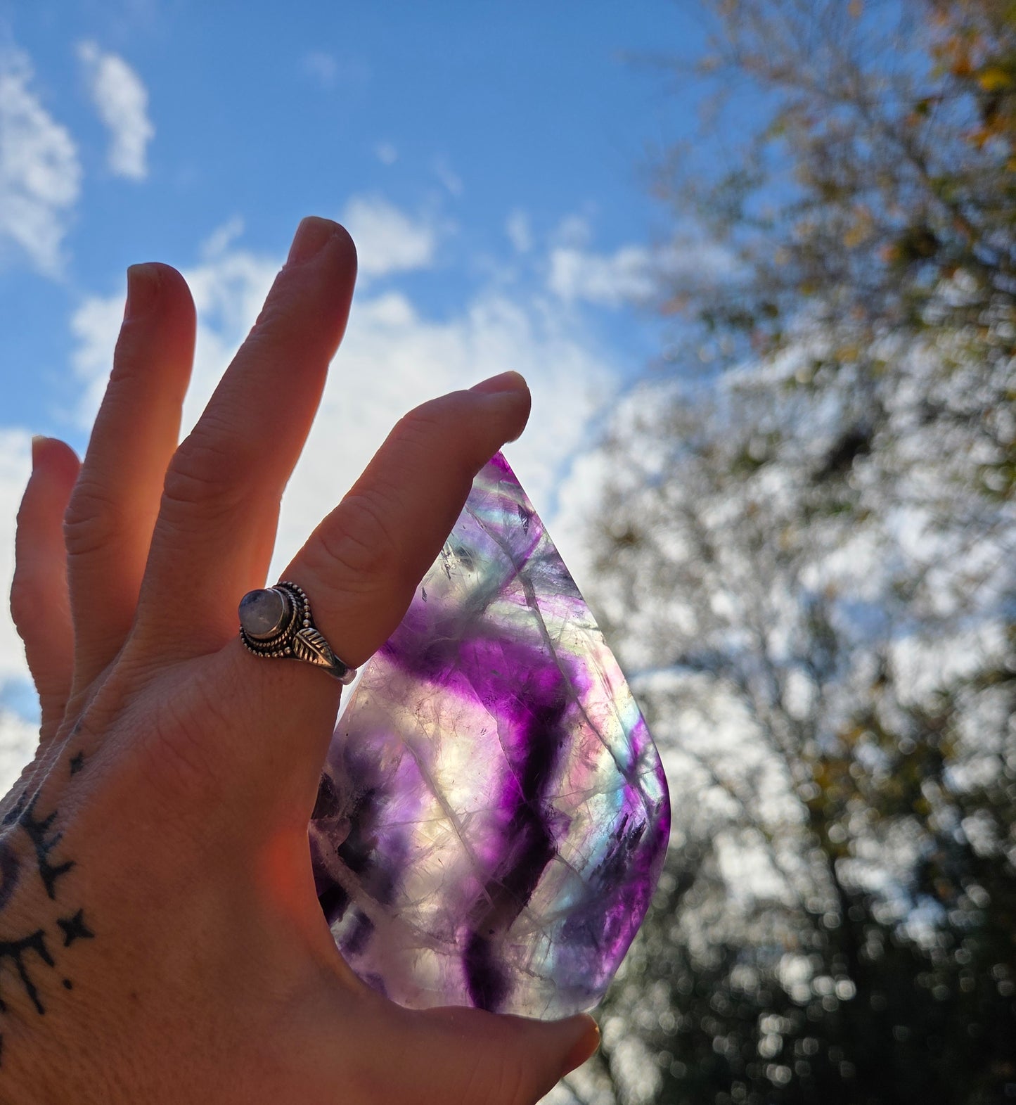 Rainbow 🌈 Flourite Ornament