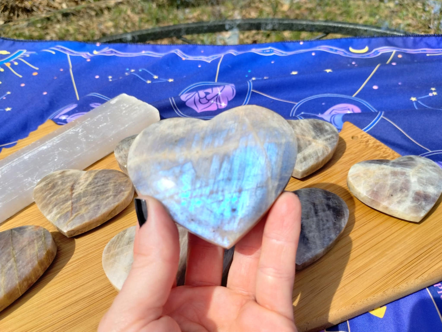 Blue Moonstone 🌙 Heart