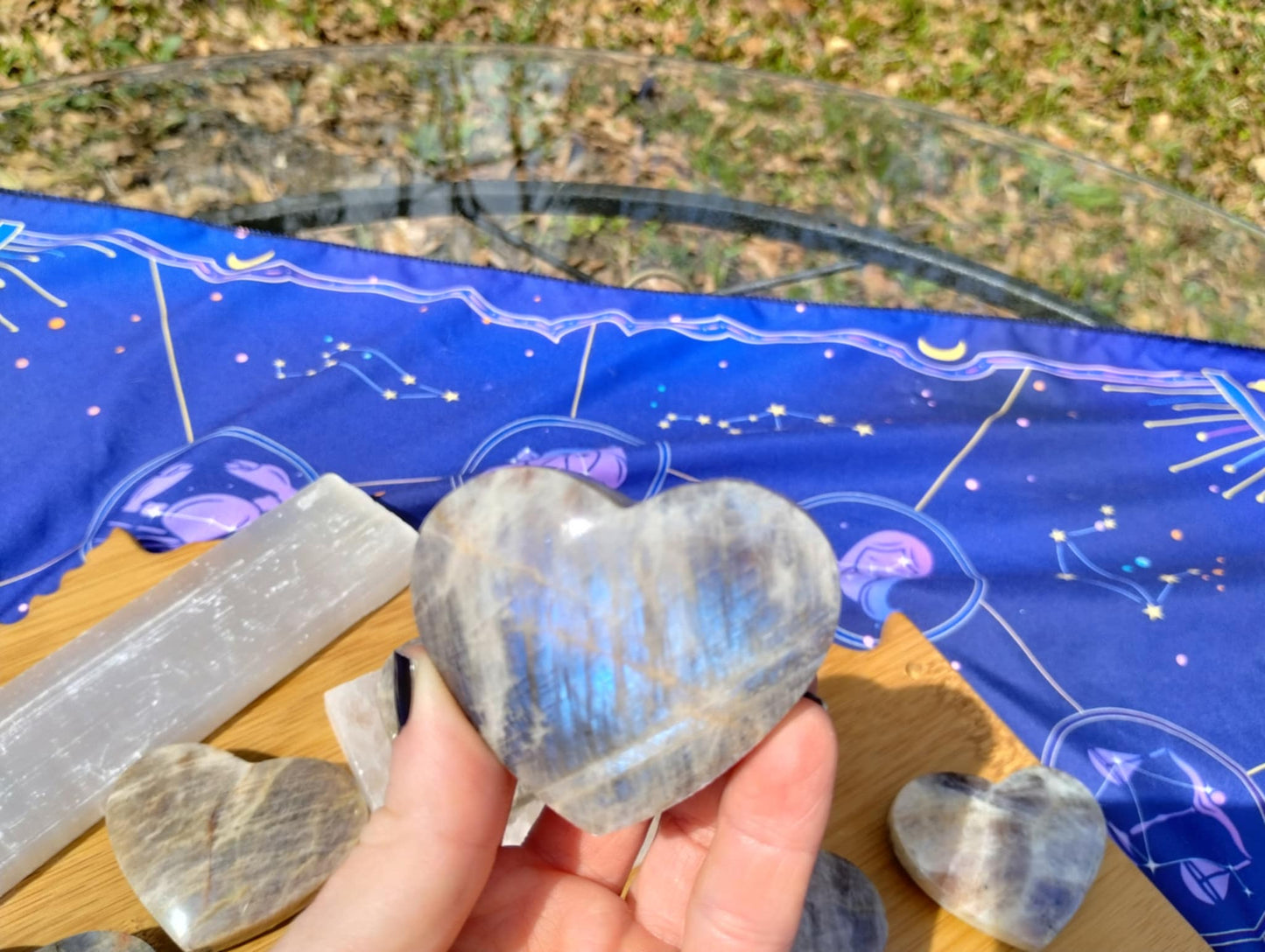 Blue Moonstone 🌙 Heart