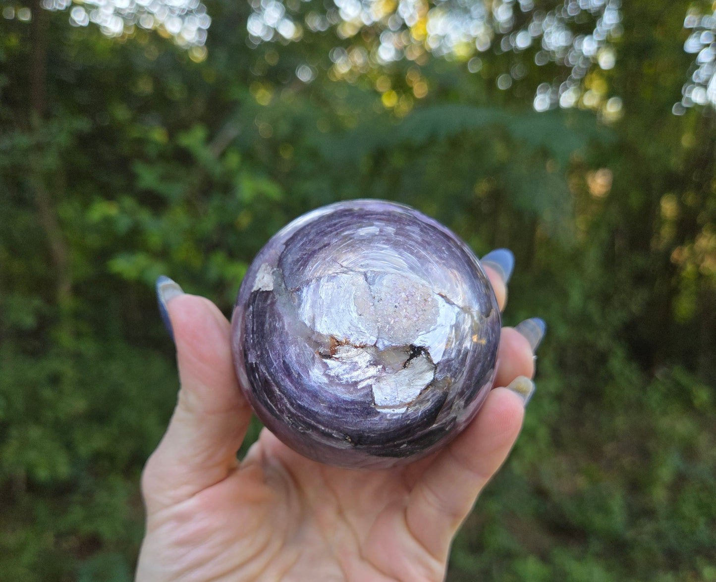 Gem Lepidolite Sphere💫