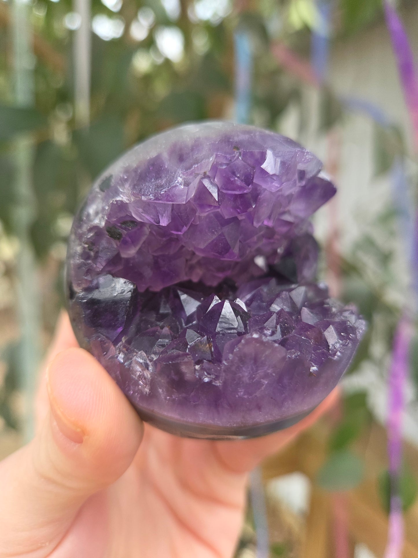 Open- faced Amethyst Sphere