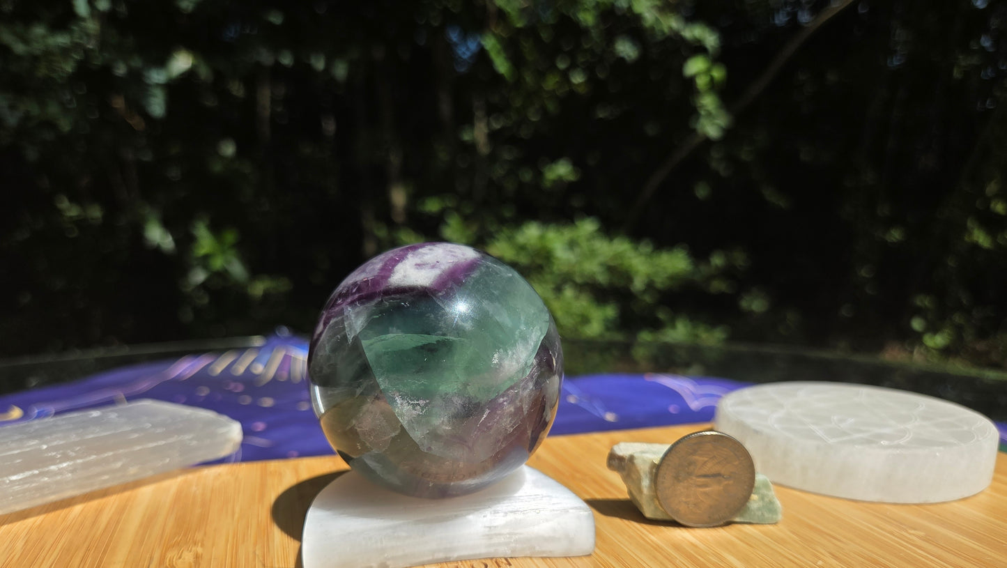 Feather Flourite Sphere