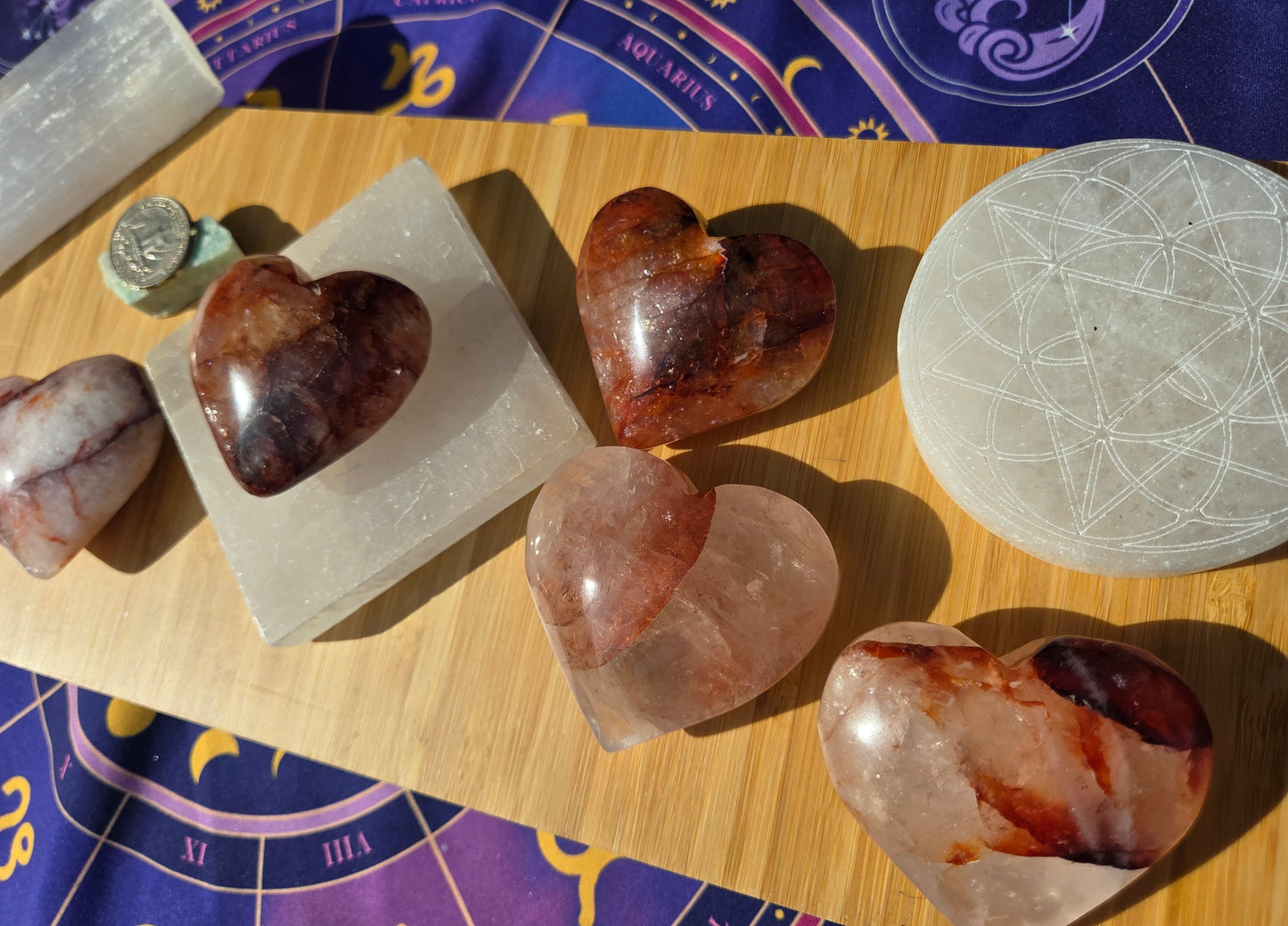 Fire 🔥 Quartz Hearts
