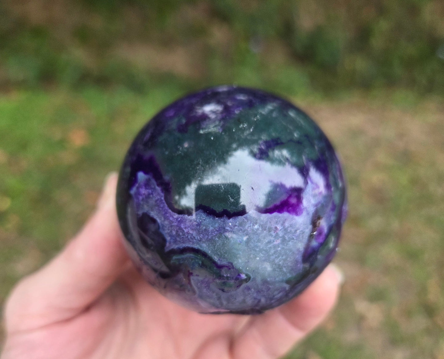 Purple Moss Agate Sphere #2