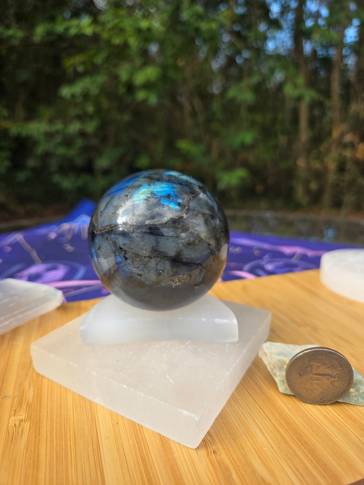 Flashy Labradorite Sphere!!!