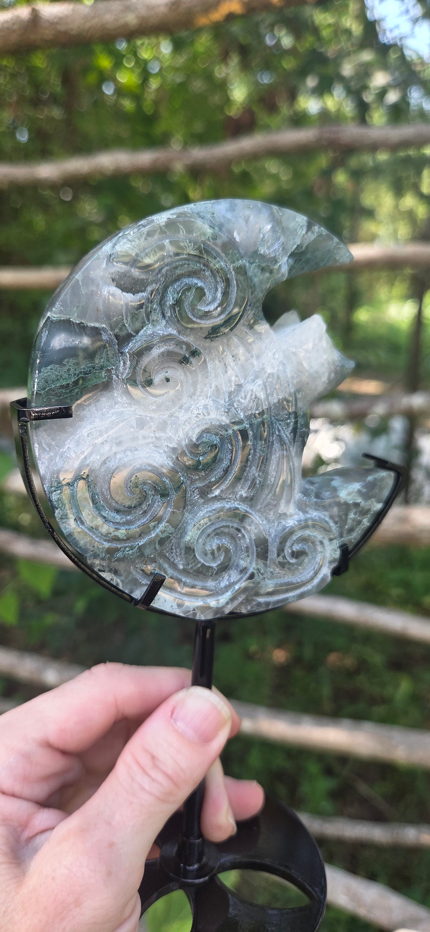 Moss Agate Fox