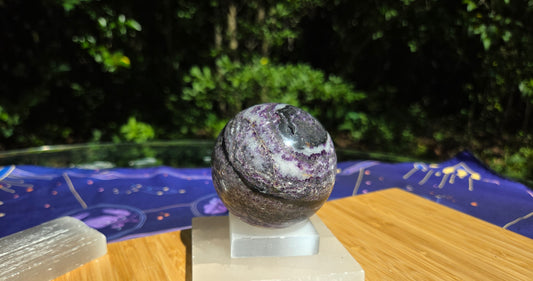 Purple Zebra Jasper Sphere