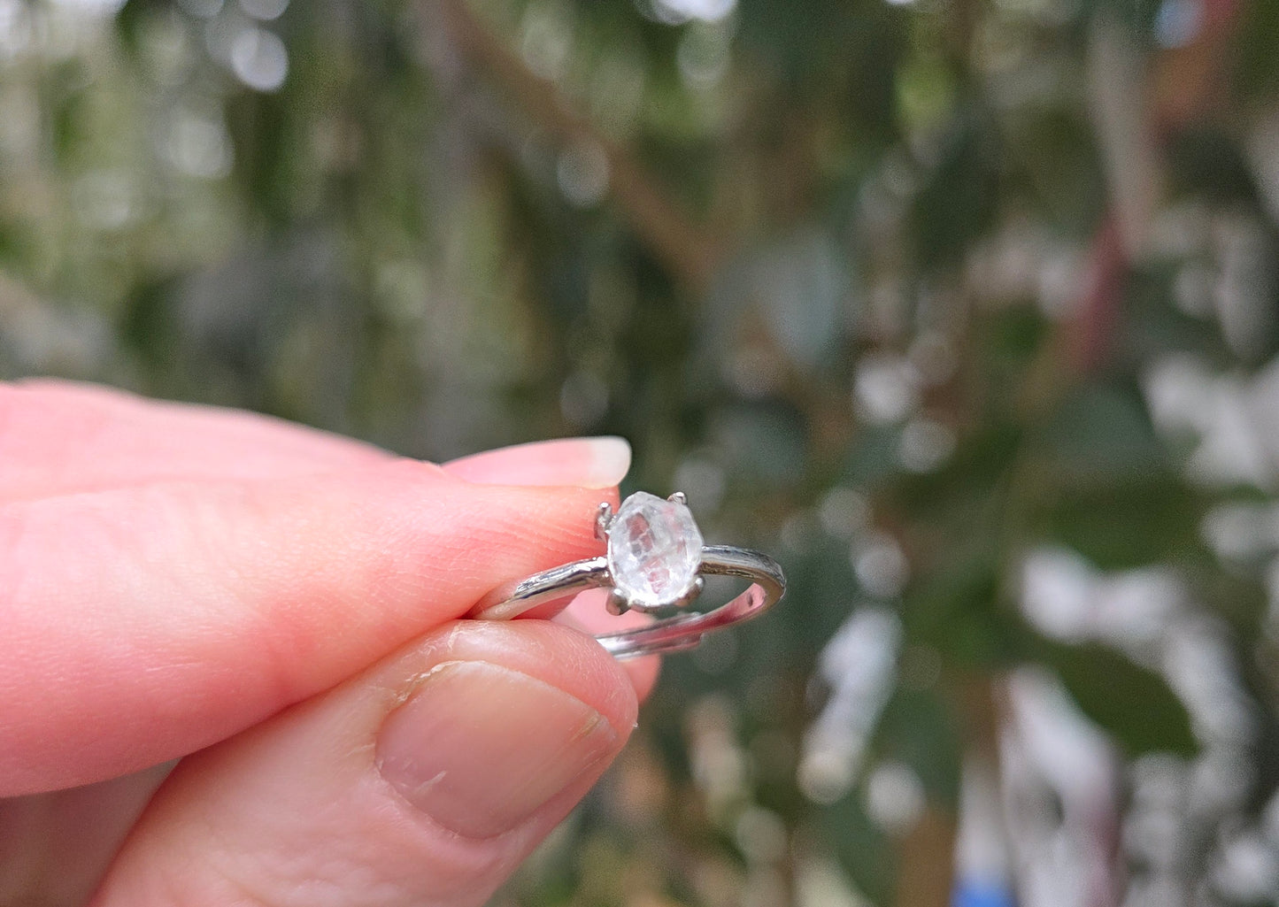 Herkimer Diamond Ring 💍 (smaller stone)