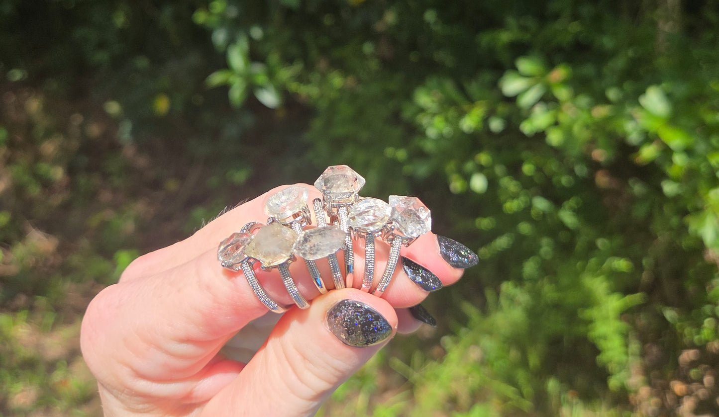 Herkimer Diamond Rings 💍