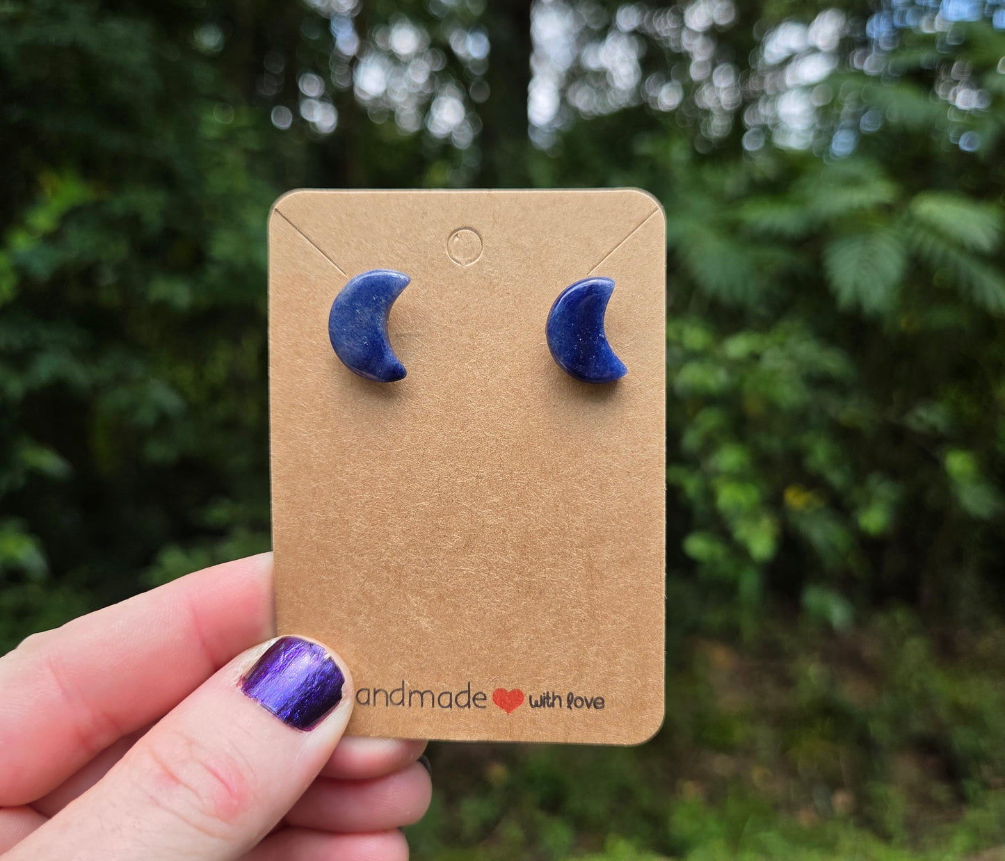 Crystal Moon Earrings