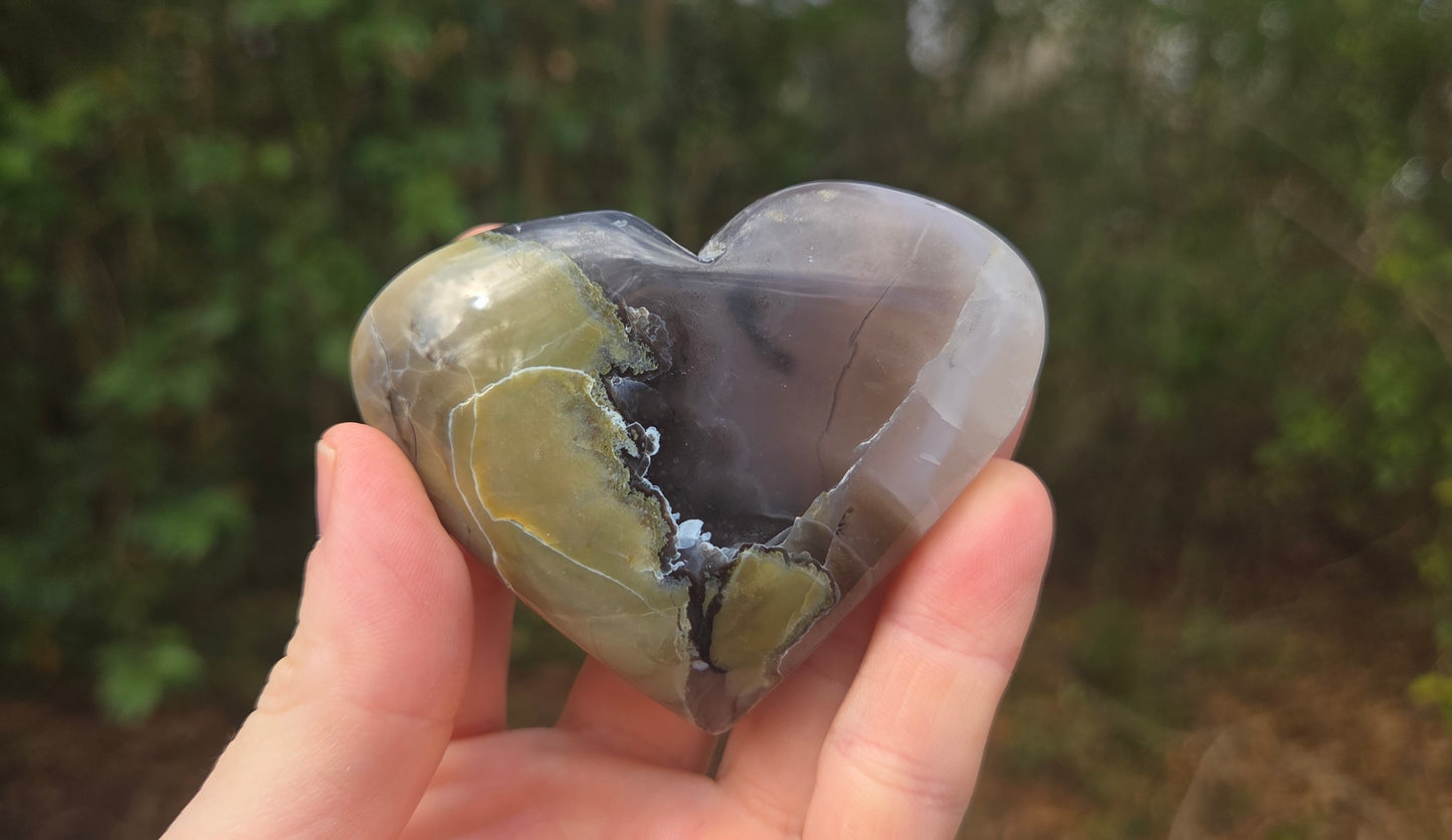 Volcano 🌋 Agate Hearts