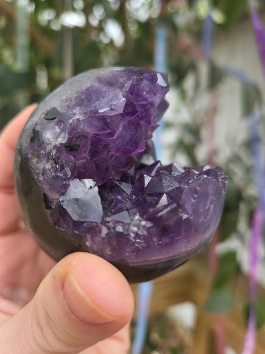Open- faced Amethyst Sphere