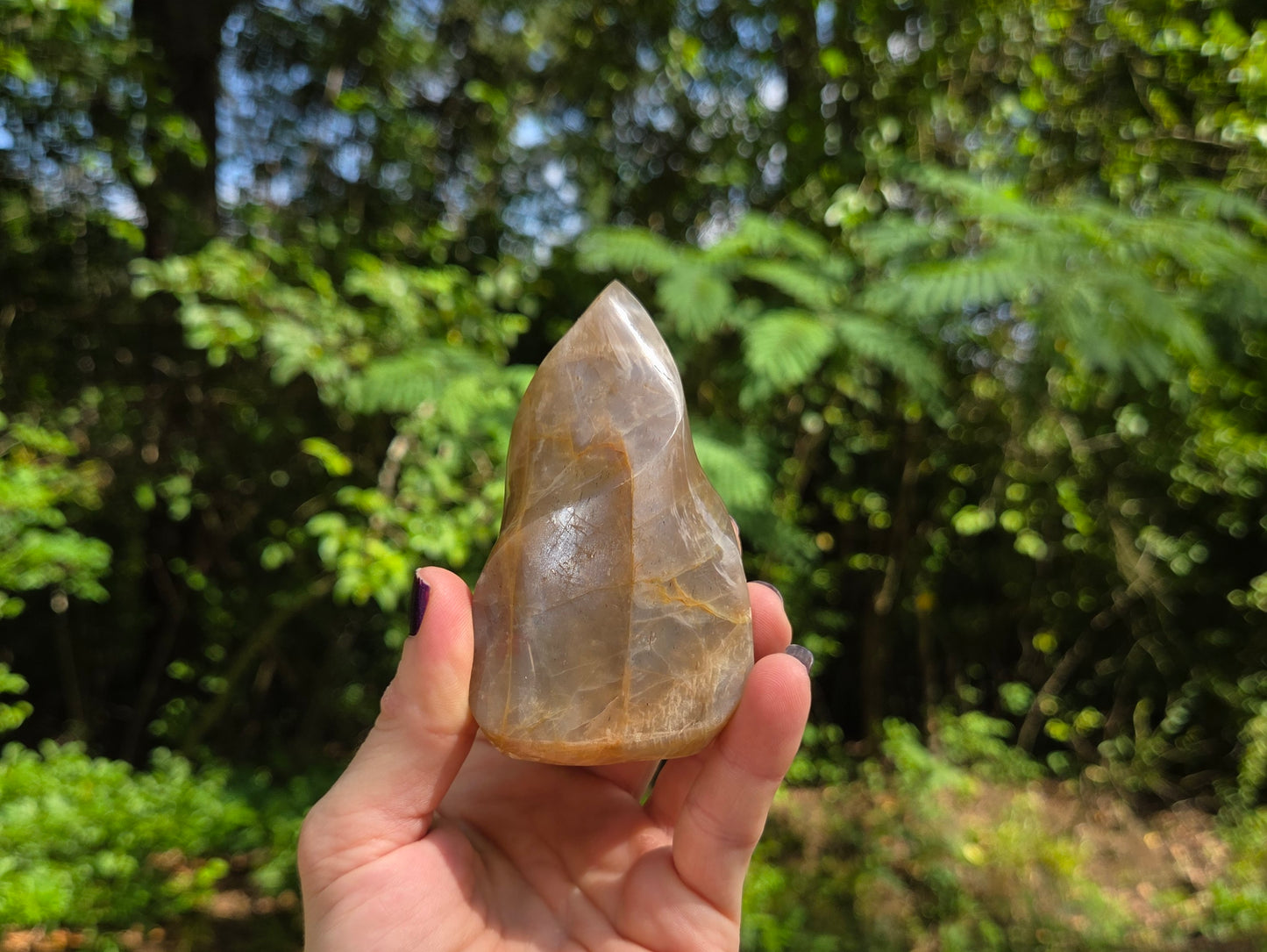 Peach Moonstone Flame
