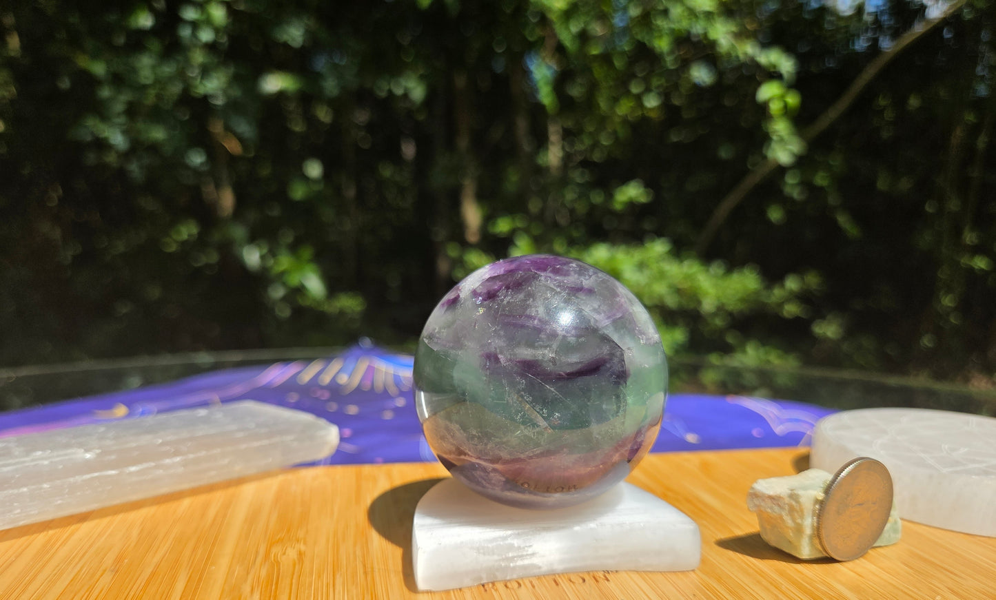 Feather Flourite Sphere