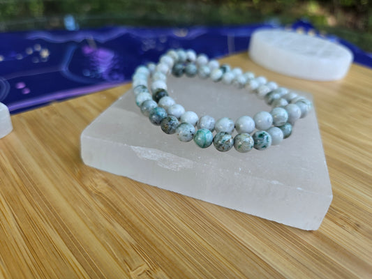 Inverted Moss Agate Bracelets