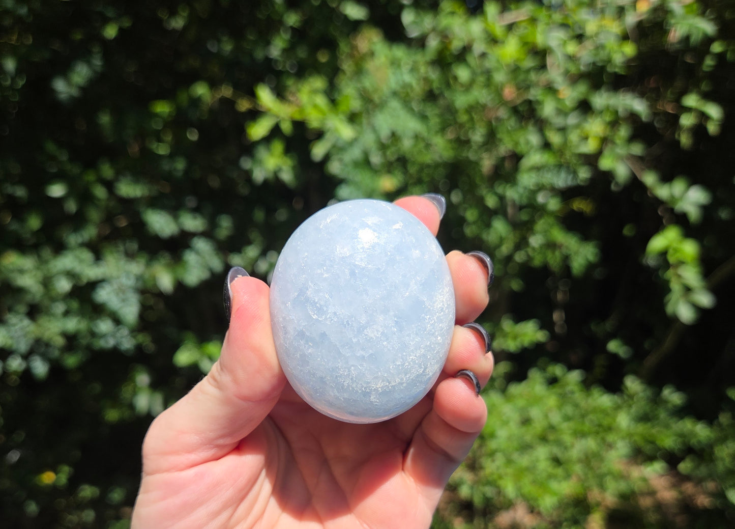 Celestite Palm Stones