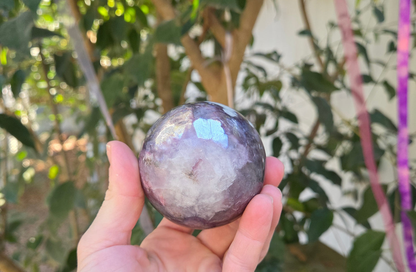 Gem Lepidolite Sphere💫