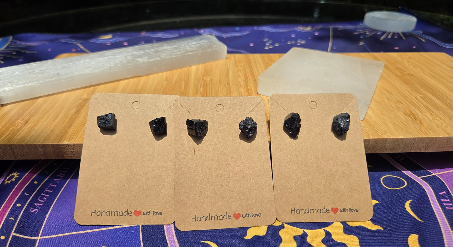Black Tourmaline Earrings