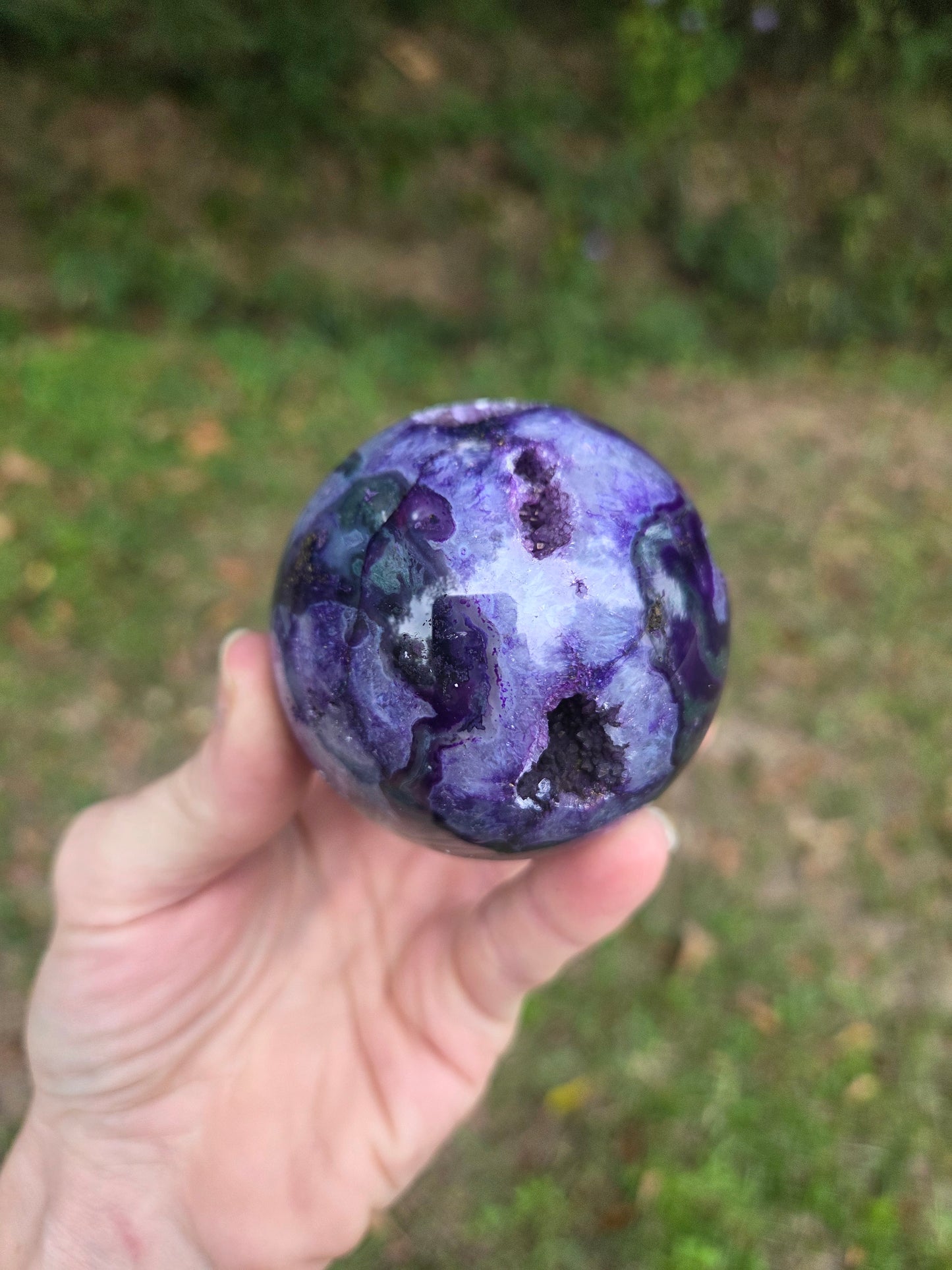 Purple Moss Agate Sphere #2