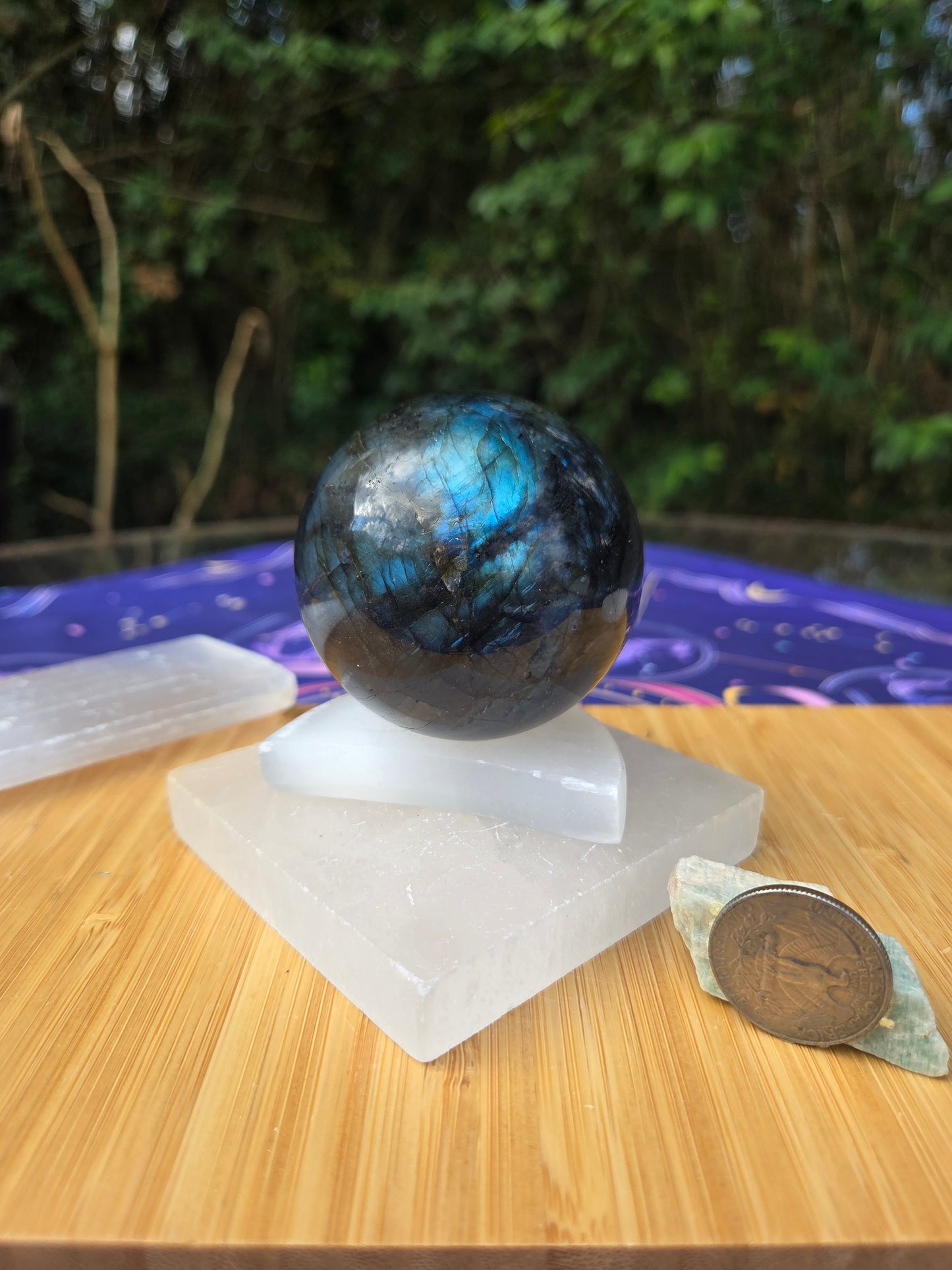 Flashy Labradorite Sphere!!!