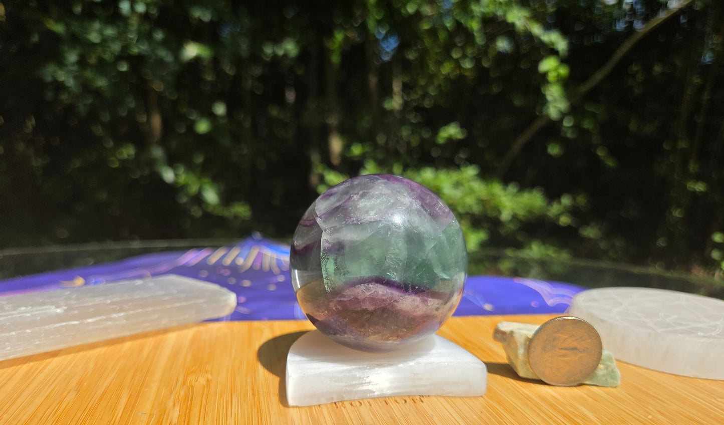 Feather Flourite Sphere