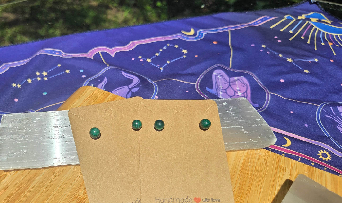 Malachite Earrings