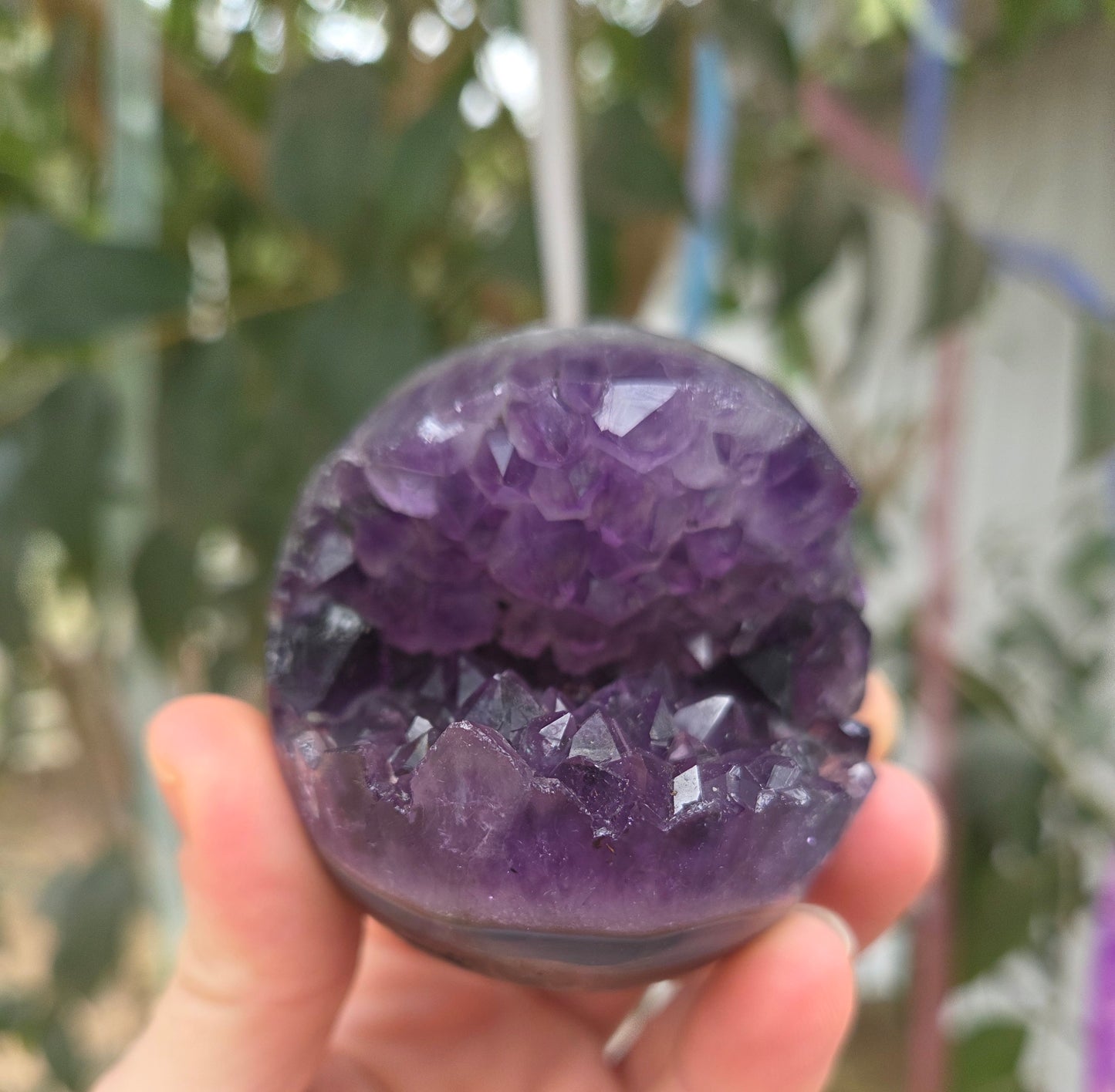 Open- faced Amethyst Sphere
