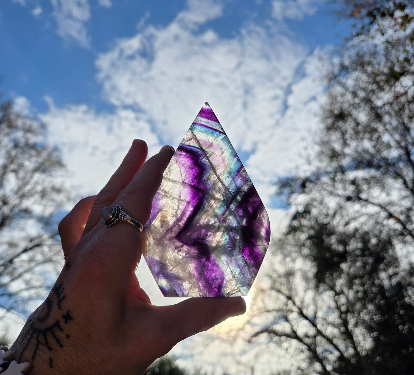 🌈 Rainbow Fluorite Ornament 🌈