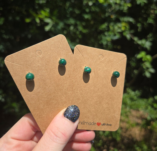 Malachite Earrings
