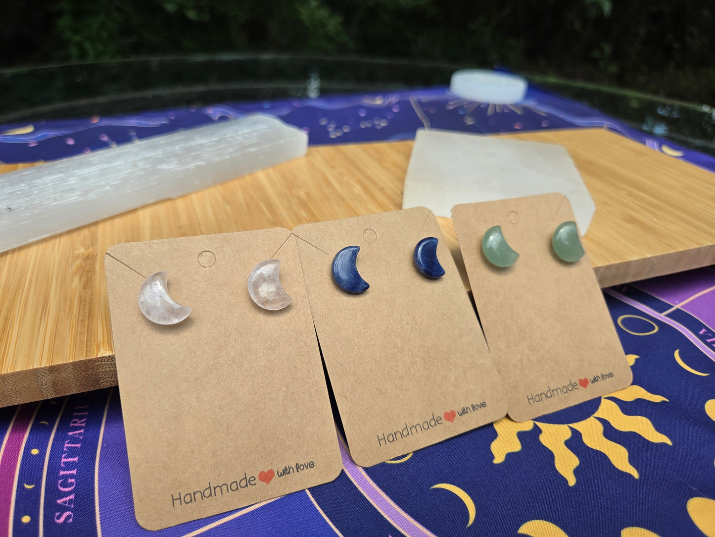 Crystal Moon Earrings